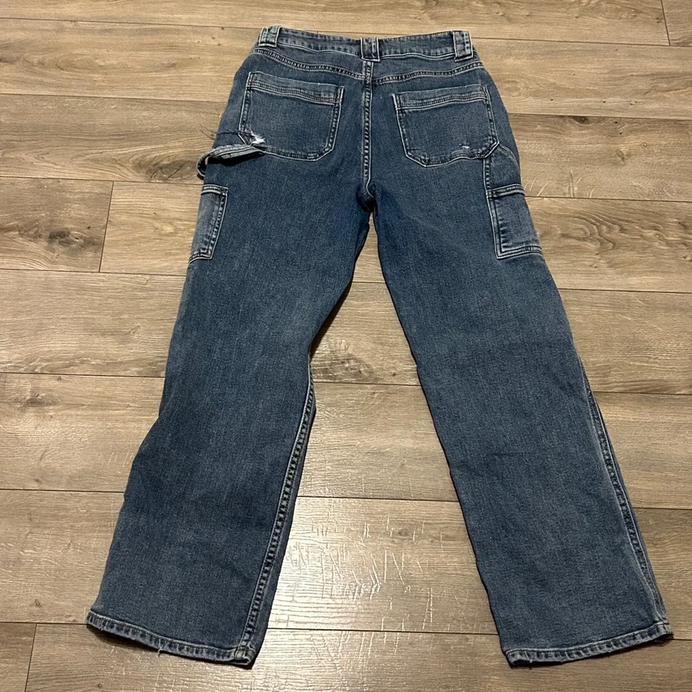 SO Relaxed Fit Distressed Blue Jeans - Picture 8 of 12
